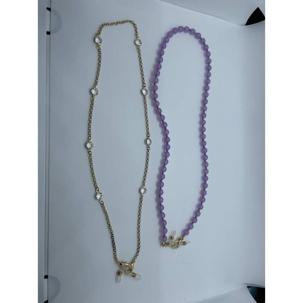 New In Bag 2 Jennifer Miller Necklace With Optional Sunglass Clips - Picture 3 of 4